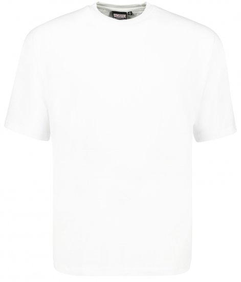 Adamo Magic T-shirt White TALL SIZES - HERRENBEKLEIDUNG MT-6XLT - Langgrößen für Herren