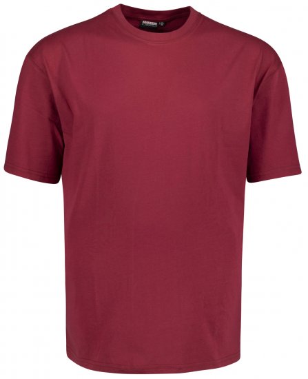 Adamo Magic T-shirt Burgundy TALL SIZES - HERRENBEKLEIDUNG MT-6XLT - Langgrößen für Herren