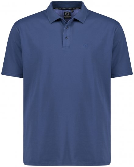 Adamo Picco Technical Sports Polo Denim Blue - Sportbekleidung & outdoor - Sportbekleidung in große größen für herren