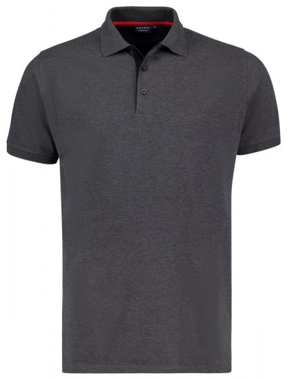 Adamo 139401 Poloshirt Dunkelgrau meliert - Polo-shirts für herren - Polo-Shirts für Herren in großen Größen