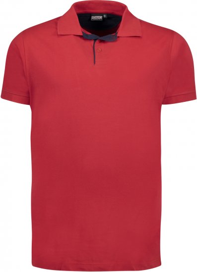 Adamo Pablo Comfort fit Polo Shirt Red - Polo-shirts für herren - Polo-Shirts für Herren in großen Größen