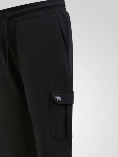 D555 Dexter 1 Cargo Jogger With Bear Embroidery Schwarz - Jogginghosen für herren - Jogginghosen für Herren in großen Größen