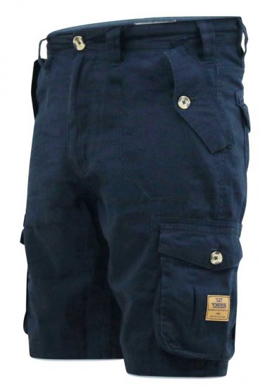 D555 RODNEY Cotton Cargo Shorts Navy - Herrenshorts - Herrenshorts in großen Größen