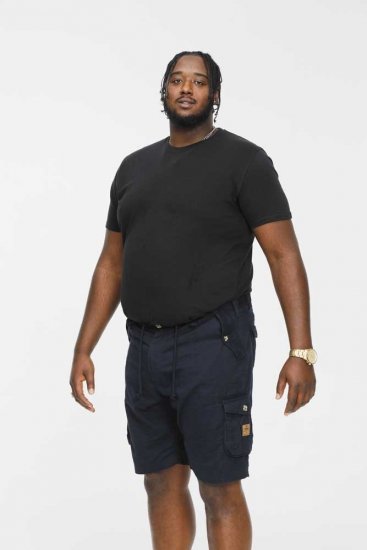 D555 RODNEY Cotton Cargo Shorts Navy - Herrenshorts - Herrenshorts in großen Größen