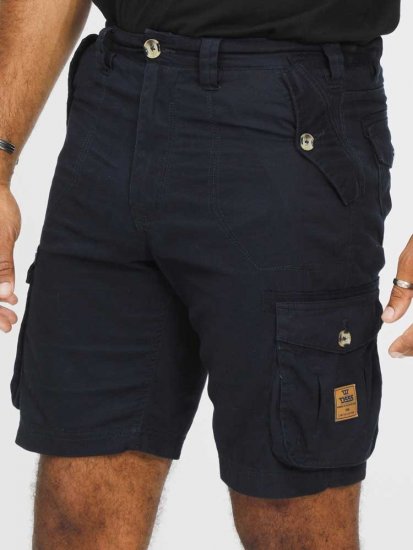 D555 RODNEY Cotton Cargo Shorts Navy - Herrenshorts - Herrenshorts in großen Größen