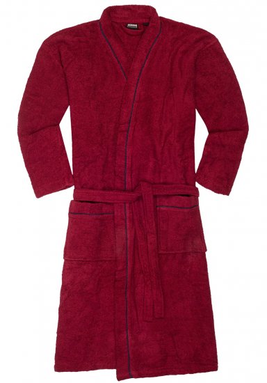 Adamo Joey Bathrobe Burgundy - Herrenunterwäsche & bademode - Herrenunterwäsche & Bademode in großen Größen