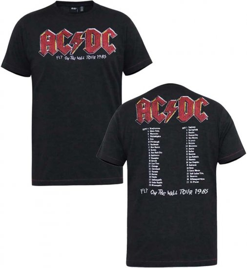 D555 JAILBREAK Official Ac/Dc Printed T-Shirt With Front And Back Print - Black - Herren-T-Shirts - Herren-T-Shirts in großen Größen