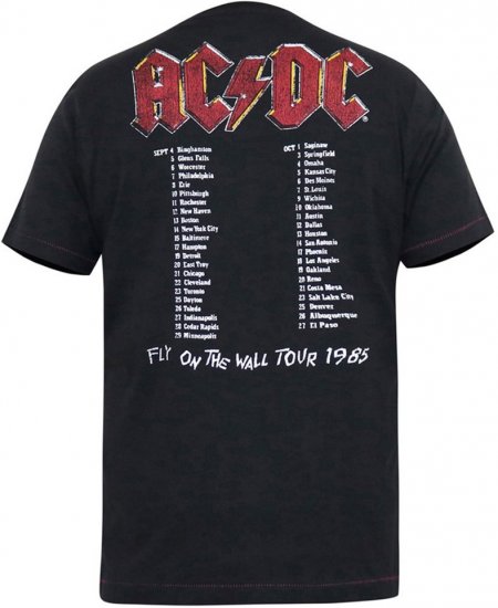 D555 JAILBREAK Official Ac/Dc Printed T-Shirt With Front And Back Print - Black - Herren-T-Shirts - Herren-T-Shirts in großen Größen