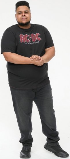 D555 JAILBREAK Official Ac/Dc Printed T-Shirt With Front And Back Print - Black - Herren-T-Shirts - Herren-T-Shirts in großen Größen