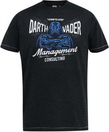 D555 SOLO Official Star Wars Management Consulting Printed T-Shirt Black Reno - Herren-T-Shirts - Herren-T-Shirts in großen Größen
