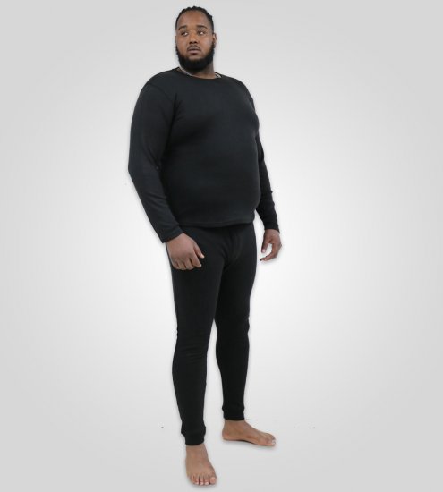D555 Boston Thermal Long Johns Black - Herrenunterwäsche & bademode - Herrenunterwäsche & Bademode in großen Größen