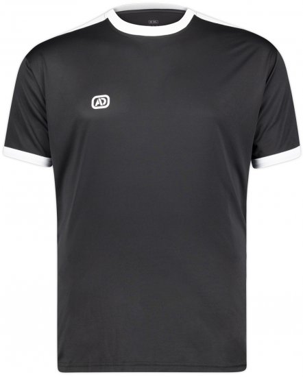 Adamo Marco Technical Sports T-shirt Black - Sportbekleidung & outdoor - Sportbekleidung in große größen für herren