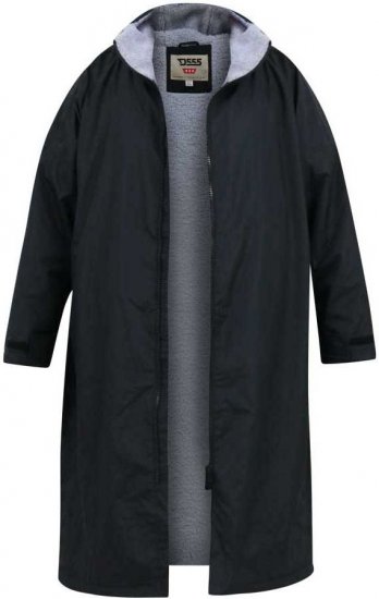 D555 Webber Wasserabweisende Jacke mit Sherpa-Futter Schwarz - Herren jacken - Herren Jacken in großen Größen