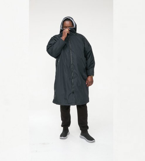 D555 Webber Wasserabweisende Jacke mit Sherpa-Futter Schwarz - Herren jacken - Herren Jacken in großen Größen