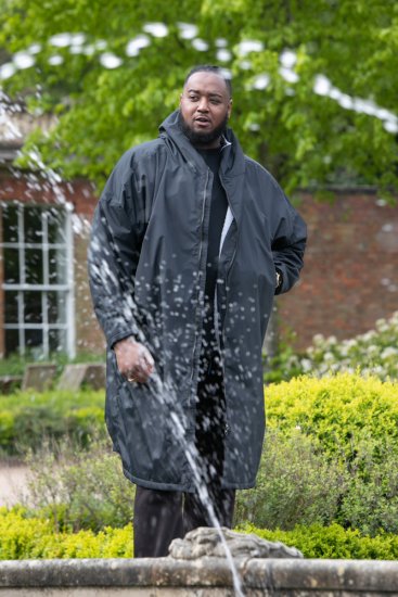 D555 Webber Wasserabweisende Jacke mit Sherpa-Futter Schwarz - Herren jacken - Herren Jacken in großen Größen