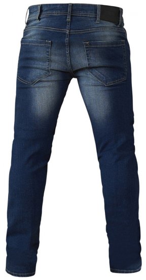 D555 Ambrose Tapered Fit Stretch Jeans Dark Blue TALL SIZES - HERRENBEKLEIDUNG MT-6XLT - Langgrößen für Herren