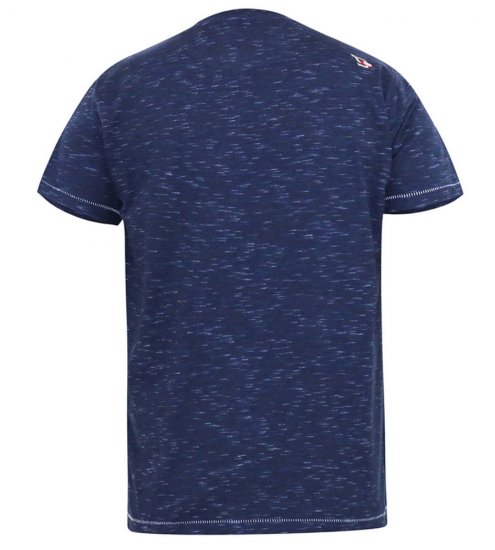 D555 Cropwell T-Shirt mit Angelmotiv Dunkelblau - Herren-T-Shirts - Herren-T-Shirts in großen Größen