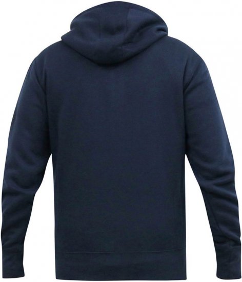 D555 GABRIEL Couture Zip Through Hoody With Reversible Zips Navy - Herren-sweater und -hoodies - Herren-Sweater und -Hoodies in großen Größen