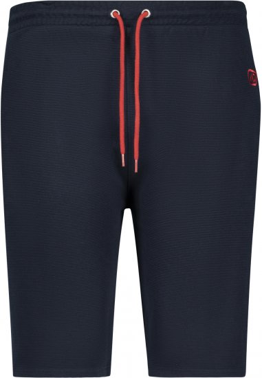 Adamo Marcel Ottoman Sweatshorts Navy - Jogginghosen für herren - Jogginghosen für Herren in großen Größen