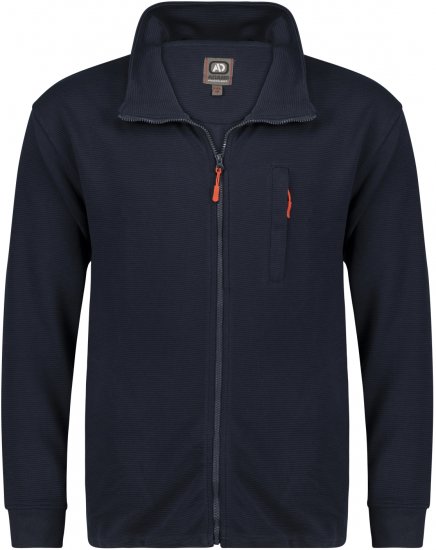 Adamo Max Ottoman Sweatshirt Navy - Herren-sweater und -hoodies - Herren-Sweater und -Hoodies in großen Größen