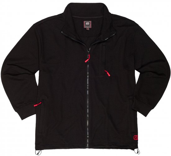 Adamo Max Ottoman Sweatshirt Black - Herren-sweater und -hoodies - Herren-Sweater und -Hoodies in großen Größen
