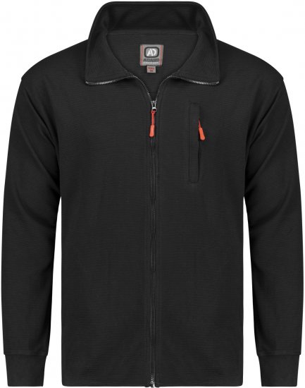 Adamo Max Ottoman Sweatshirt Black - Herren-sweater und -hoodies - Herren-Sweater und -Hoodies in großen Größen