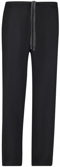 Adamo Athen Sweatpants with Open Hem Black - Jogginghosen für herren - Jogginghosen für Herren in großen Größen