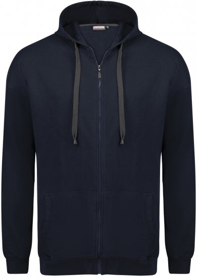 Adamo Athen Hoodie with Zipper Navy - Herren-sweater und -hoodies - Herren-Sweater und -Hoodies in großen Größen