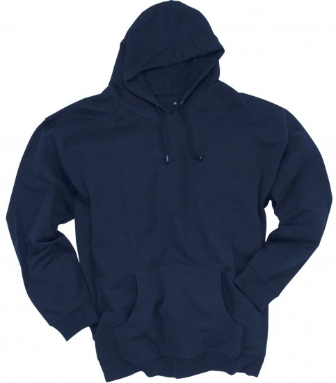 Adamo Athen Hoodie without Zipper Navy - Herren-sweater und -hoodies - Herren-Sweater und -Hoodies in großen Größen