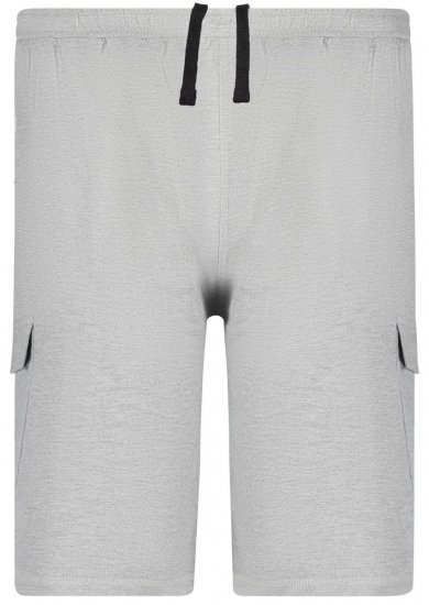 Adamo 159308 Cargoshorts Graumeliert - Jogginghosen für herren - Jogginghosen für Herren in großen Größen