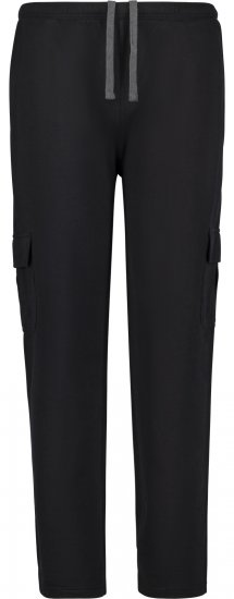 Adamo 159311 Modern Fit Cargo-Jogginghose Schwarz - Jogginghosen für herren - Jogginghosen für Herren in großen Größen