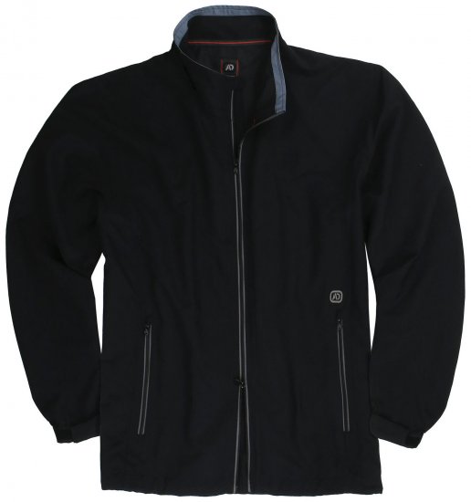 Adamo Oswin Lightweight Fitness Jacket Black - Sportbekleidung & outdoor - Sportbekleidung in große größen für herren