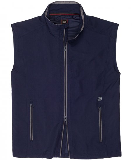 Adamo Orlando Fitness Vest Full Zipper Navy - Sportbekleidung & outdoor - Sportbekleidung in große größen für herren