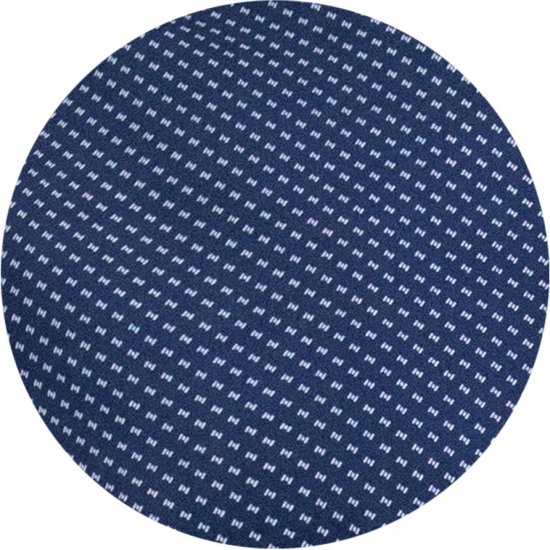 D555 Norwich Short Sleeve Micro AOP Shirt With Hidden Button Down Navy - Herrenhemden - Herrenhemden in großen Größen