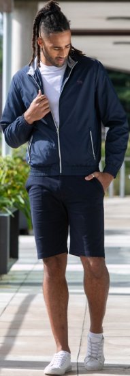 D555 Ealing Lightweight Zip Through Jacket With Zip Pockets Navy - Herren jacken - Herren Jacken in großen Größen