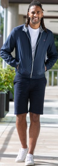 D555 Ealing Lightweight Zip Through Jacket With Zip Pockets Navy - Herren jacken - Herren Jacken in großen Größen