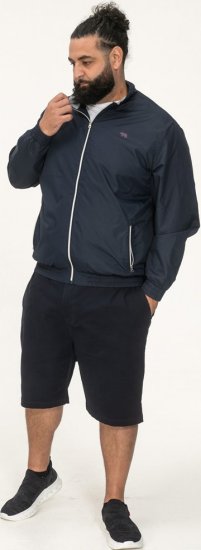 D555 Ealing Lightweight Zip Through Jacket With Zip Pockets Navy - Herren jacken - Herren Jacken in großen Größen
