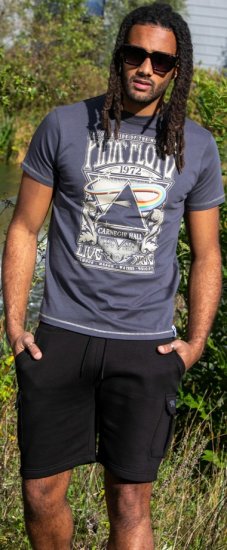 D555 HANLEY Official Pink Floyd Crew Neck T-Shirt Dark Grey - Herren-T-Shirts - Herren-T-Shirts in großen Größen
