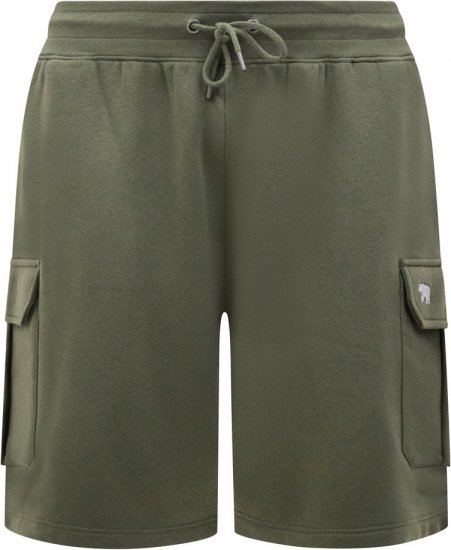 D555 Wigan 1 Elasticated Waist Fleece Cargo Shorts Khaki - Jogginghosen für herren - Jogginghosen für Herren in großen Größen