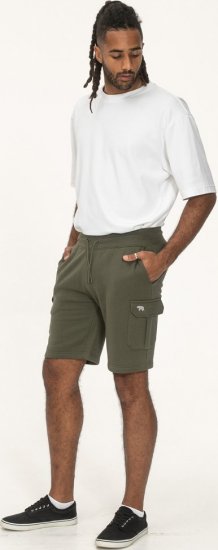 D555 Wigan 1 Elasticated Waist Fleece Cargo Shorts Khaki - Jogginghosen für herren - Jogginghosen für Herren in großen Größen