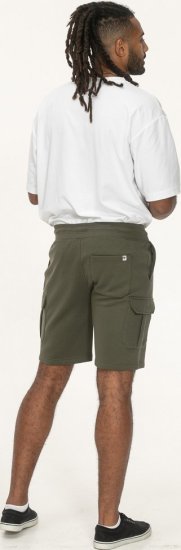 D555 Wigan 1 Elasticated Waist Fleece Cargo Shorts Khaki - Jogginghosen für herren - Jogginghosen für Herren in großen Größen