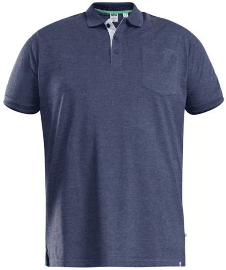 D555 Grant Polo Shirt Denim Blue - Polo-Shirts für Herren in großen Größen - Polo-Shirts für Herren in großen Größen