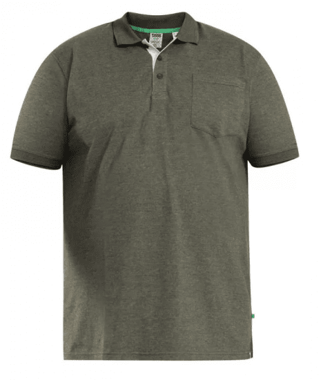 D555 Grant Polo Shirt Khaki - Polo-Shirts für Herren in großen Größen - Polo-Shirts für Herren in großen Größen