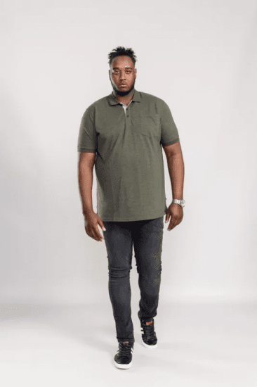 D555 Grant Polo Shirt Khaki - Polo-shirts für herren - Polo-Shirts für Herren in großen Größen