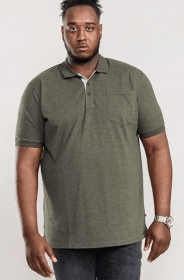 D555 Grant Polo Shirt Khaki - Polo-shirts für herren - Polo-Shirts für Herren in großen Größen