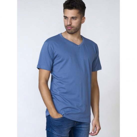 D555 Signature V-Ausschnitt T-shirt Teal - Herren-T-Shirts - Herren-T-Shirts in großen Größen