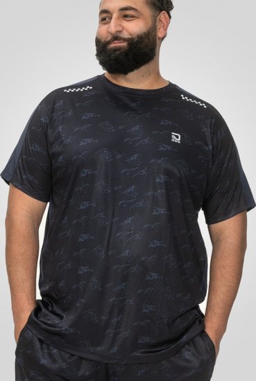 D555 Solihull Dry Wear Light Weight Poly Crew Neck T-Shirt Navy - Sportbekleidung & outdoor - Sportbekleidung in große größen für herren
