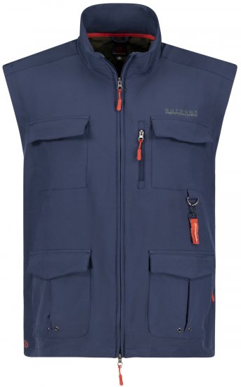 Adamo Tommy Outdoor Vest Navy - Sportbekleidung & outdoor - Sportbekleidung in große größen für herren