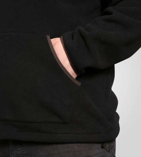 D555 Louth Micro Fleece Jacket with Sherpa Lining Black - Herren jacken - Herren Jacken in großen Größen