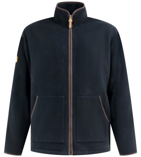 D555 Louth Micro Fleece Jacket with Sherpa Lining Black - Herren jacken - Herren Jacken in großen Größen